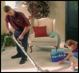 équipe de nettoyage de tapis professionnel